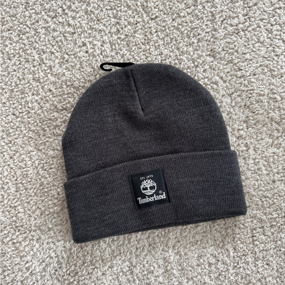 Timberland Charcoal Knit Beanie